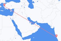 出发地 印度出发地 门格洛尔目的地 土耳其伊兹密尔的航班