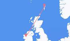 Flights from Knock, County Mayo, Ireland to Shetland Islands, the United Kingdom