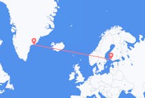 格陵兰出发地 库鲁苏克飞往格陵兰目的地 图尔库的航班