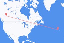 Flyg från Grande Prairie, Kanada till Horta, Portugal