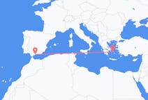 Flyreiser fra Syros, Hellas til Malaga, Spania