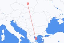 出发地 希腊出发地 斯基亚索斯目的地 波兰克拉科夫的航班