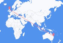 Flyreiser fra Hervey Bay, Australia til Edinburgh, Skottland