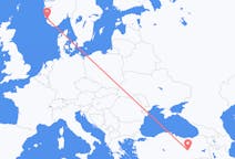 Flyg från Stavanger, Norge till Elazig, Turkiet