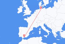 Flyrejser fra Malaga, Spanien til Hamborg, Tyskland