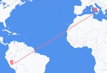 Flyreiser fra Ayacucho, Peru til Palermo, Italia