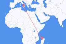 Flyrejser fra Mahajanga, Madagaskar til Catania, Italien