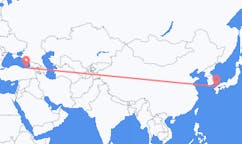 出发地 日本北九州目的地 土耳其特拉布宗的航班