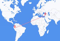 Flyreiser fra Tarapoto, Peru til Gaziantep, Tyrkia