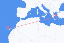 Fly fra Tenerife til Syros