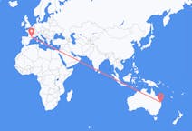 Flyreiser fra Sunshine Coast Region, Australia til Carcassonne, Frankrike