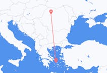 Loty z Síros, Grecja do Kluż-Napoki, Rumunia