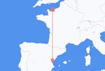 เที่ยวบิน จาก ก็อง, ฝรั่งเศส ไปยัง บาเลนเซีย, สเปน