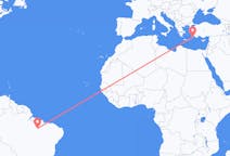 出发地 巴西出发地 因佩拉特里斯目的地 希腊罗得岛的航班