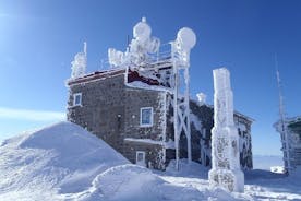 En snesko-dag i Vitosha-bjergene