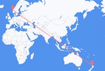 Flyg från Auckland, Nya Zeeland till Førde, Norge