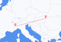 Vols de Debrecen, Hongrie à Turin, Italie