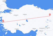 Lennot Erzincanilta, Turkki Izmiriin, Turkki