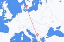 Flyreiser fra Ohrid, Nord-Makedonia til København, Danmark
