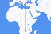 Flights from Livingstone, Zambia to Çanakkale, Turkey