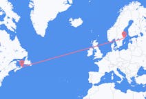 Flyreiser fra Sydney i Nova Scotia, til Stockholm