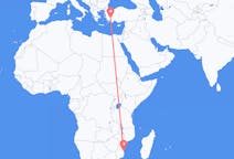 Flyreiser fra Vilankulo, Mosambik til Denizli, Tyrkia