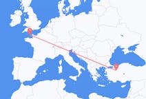 Flyreiser fra Guernsey, Guernsey til Eskişehir, Tyrkia