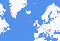 出发地 格陵兰出发地 瑪尼特索克目的地 塞尔维亚贝尔格莱德的航班