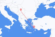 Flights from Kraljevo, Serbia to Bodrum, Turkey