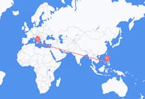 Flyreiser fra Iloilo by, Filippinene til Catania, Italia