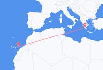 Flyreiser fra Kalamata, Hellas til Ajuy, Spania