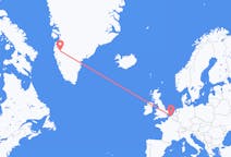 出发地 比利时奥斯坦德目的地 格陵兰坎格鲁斯苏克的航班