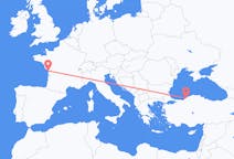 出发地 法国出发地 拉罗歇尔目的地 土耳其宗古尔达克的航班