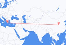 中国从西安出发飞往中国目的地 卡拉马塔的航班