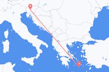 Flyg från Ljubljana till Santorini