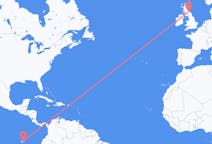 Flights from Baltra Island, Ecuador to Edinburgh, Scotland