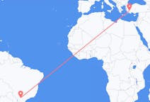 出发地 巴西出发地 马林加目的地 土耳其代尼茲利的航班