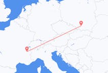 Voli da Cracovia, Polonia a Chambéry, Francia