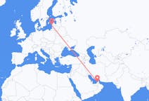Flights from Dubai, United Arab Emirates to Liepāja, Latvia
