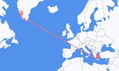 Flyrejser fra Iraklio, Grækenland til Paamiut, Grønland