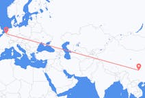 Flyg från Chongqing, Kina till Bryssel, Belgien