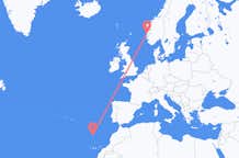 Flyrejser fra Funchal til Bergen