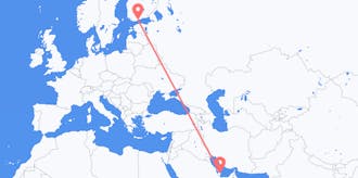 Flights from Qatar to Finland