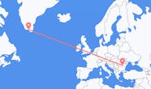 Vluchten van Narsaq, Groenland naar Boekarest, Roemenië
