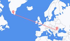 出发地 格陵兰纳萨克目的地 罗马尼亚布加勒斯特的航班