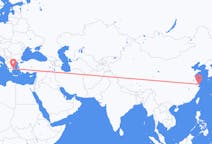 Flyg från Shanghai, Kina till Aten, Grekland