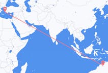 Vluchten van Kununurra, Australië naar Kos, Griekenland