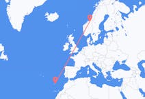 Flights from Trondheim, Norway to Vila Baleira, Portugal