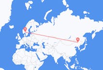 Flyg från Daqing, Kina till Oslo, Kina