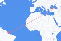 Flyg från Belém (kommun i Brasilien, Pará, lat -1,34, long -48,42), Brasilien till Ankara, Turkiet